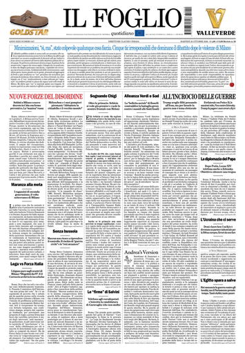 Prima-pagina-il foglio-messina-edizione-di-oggi-20-10-2026